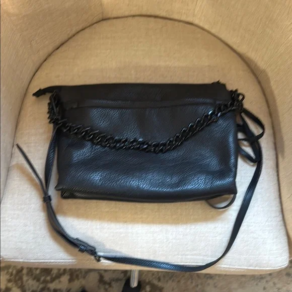 Black Leather Women's Bag - Picture 3 of 3